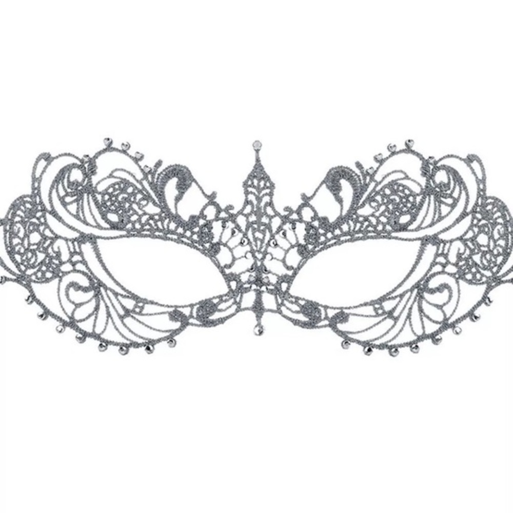FIFTY SHADES DARKER ANASTASIA MASK-SILVER - Picture 4 of 6